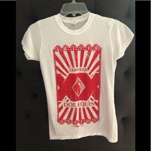 Dos Equis white tee